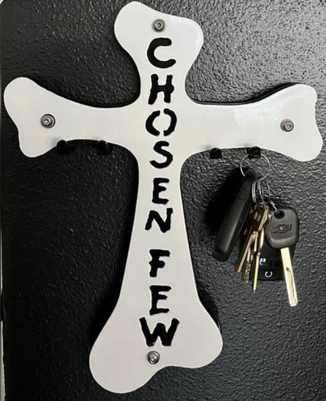 Bone Cross Key Holder